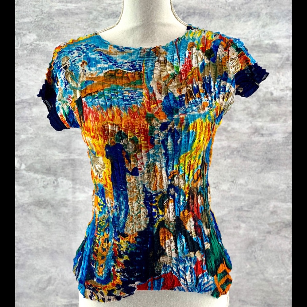 Pile Ou Face Paris Women's Art to Wear Crinkle bls